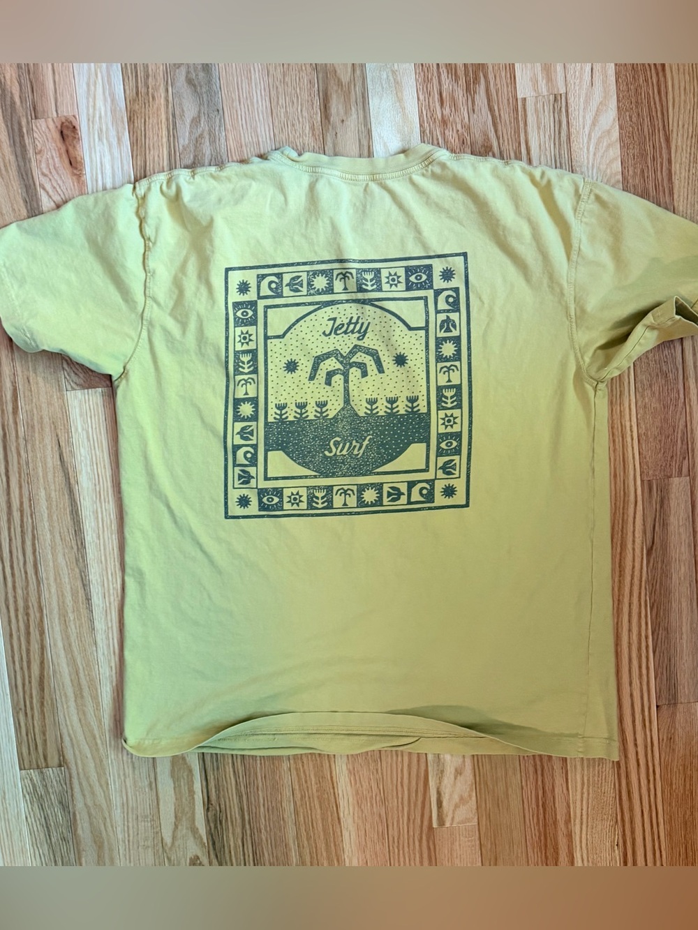 Jetty Surf Yellow Graphic Tee